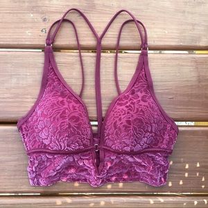 SOLD - PINK VS Velvet Bralette